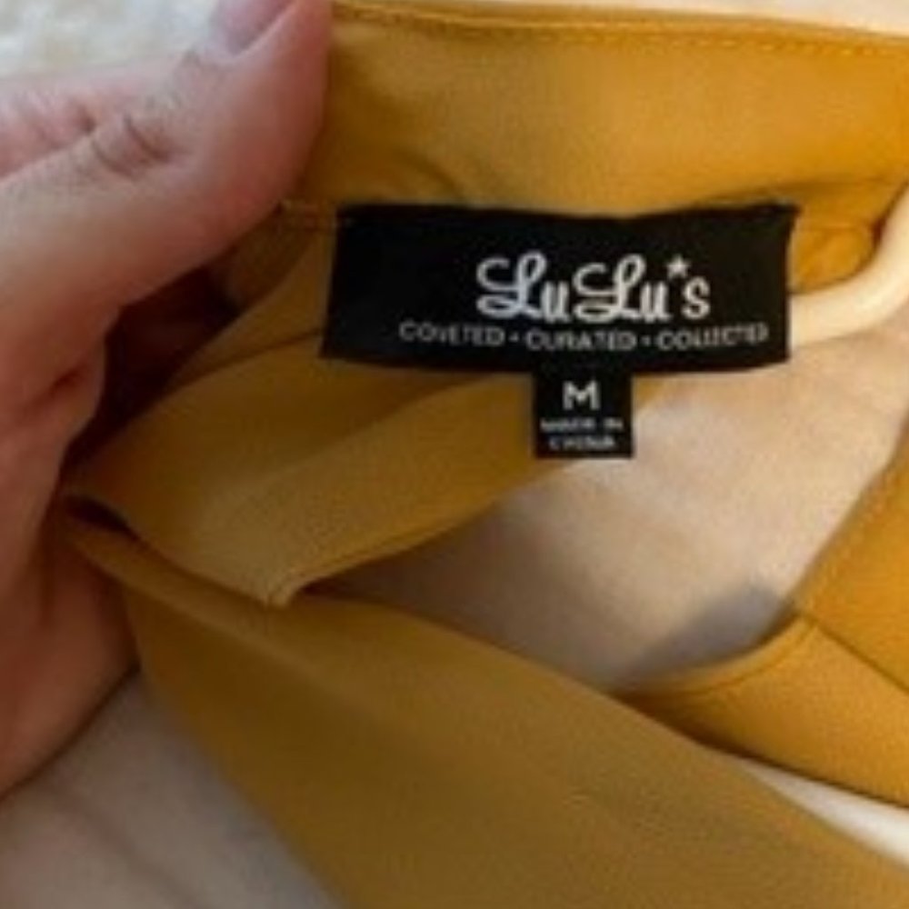Lulu's Yellow Mini Shift Dress - Picture 3 of 3